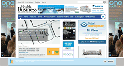 Desktop Screenshot of healthbusinessuk.net